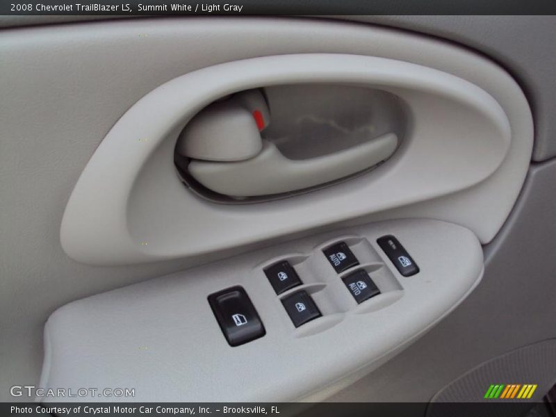 Summit White / Light Gray 2008 Chevrolet TrailBlazer LS