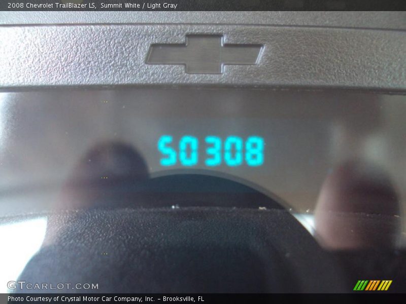 Summit White / Light Gray 2008 Chevrolet TrailBlazer LS