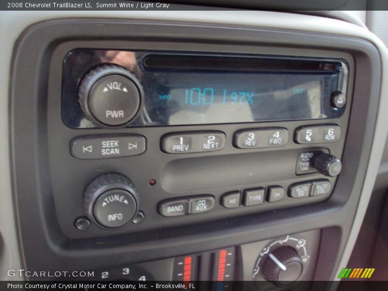 Summit White / Light Gray 2008 Chevrolet TrailBlazer LS