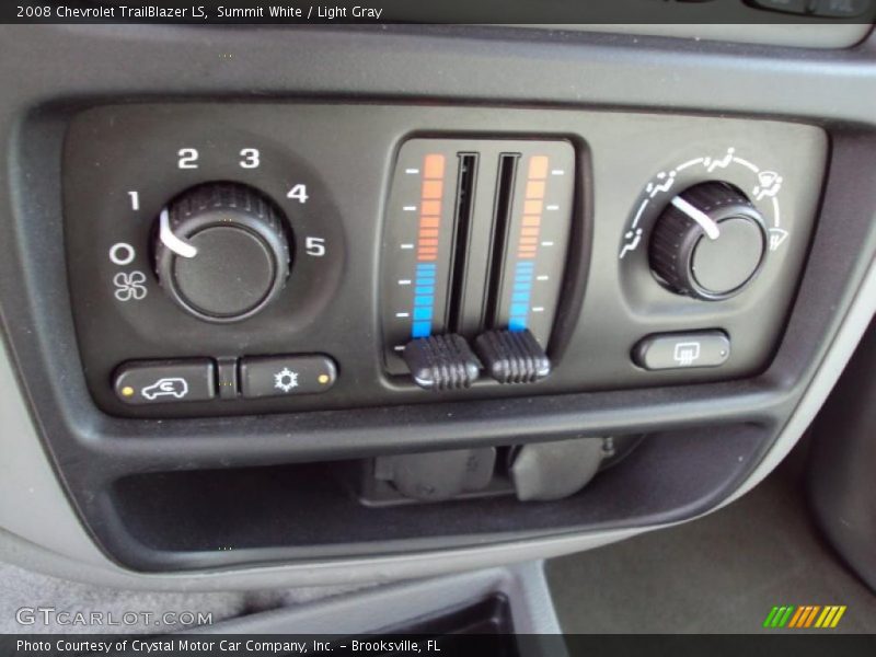 Summit White / Light Gray 2008 Chevrolet TrailBlazer LS