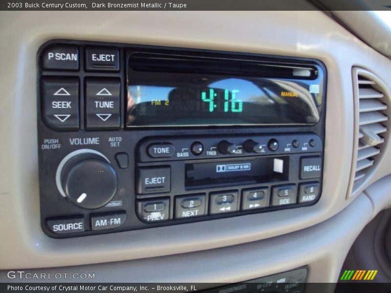 Dark Bronzemist Metallic / Taupe 2003 Buick Century Custom