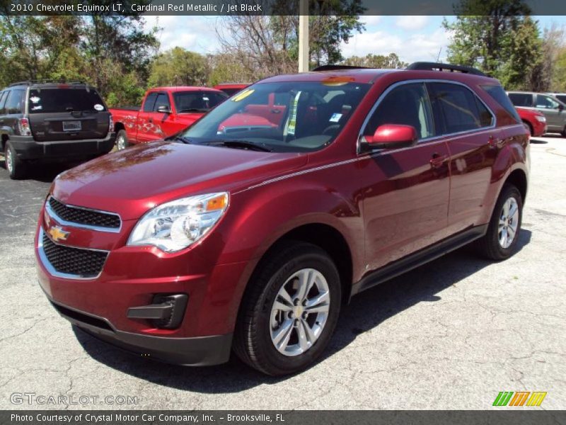 Cardinal Red Metallic / Jet Black 2010 Chevrolet Equinox LT