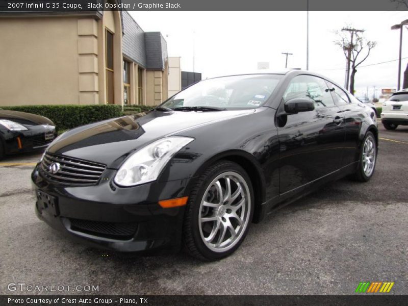 Black Obsidian / Graphite Black 2007 Infiniti G 35 Coupe