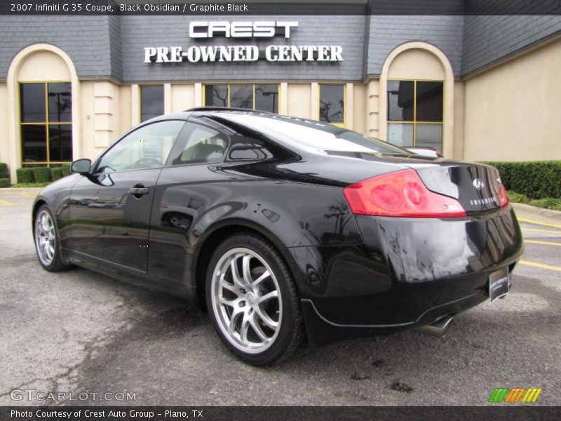 Black Obsidian / Graphite Black 2007 Infiniti G 35 Coupe