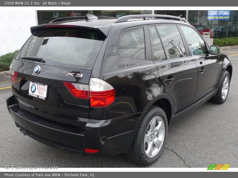 Jet Black / Beige 2008 BMW X3 3.0si