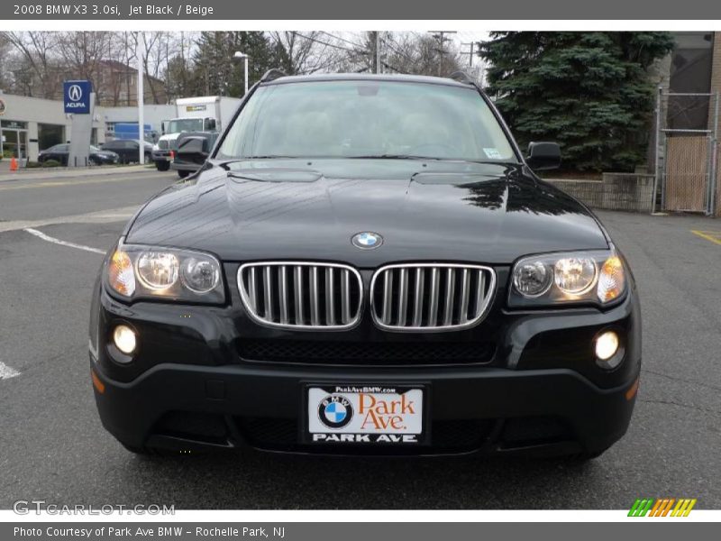 Jet Black / Beige 2008 BMW X3 3.0si