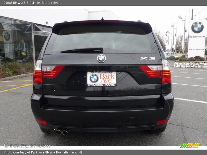 Jet Black / Beige 2008 BMW X3 3.0si