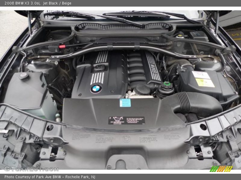 Jet Black / Beige 2008 BMW X3 3.0si