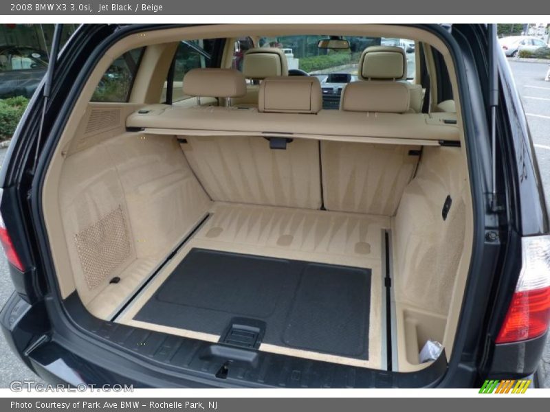 Jet Black / Beige 2008 BMW X3 3.0si