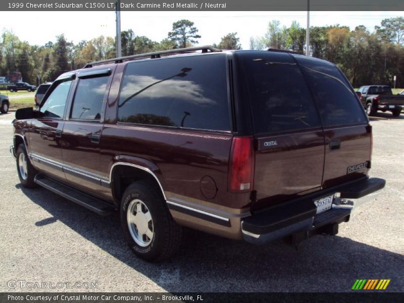 Dark Carmine Red Metallic / Neutral 1999 Chevrolet Suburban C1500 LT