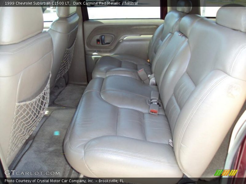 Dark Carmine Red Metallic / Neutral 1999 Chevrolet Suburban C1500 LT