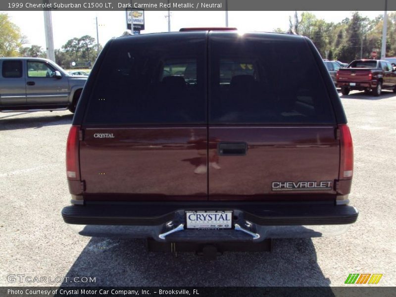 Dark Carmine Red Metallic / Neutral 1999 Chevrolet Suburban C1500 LT