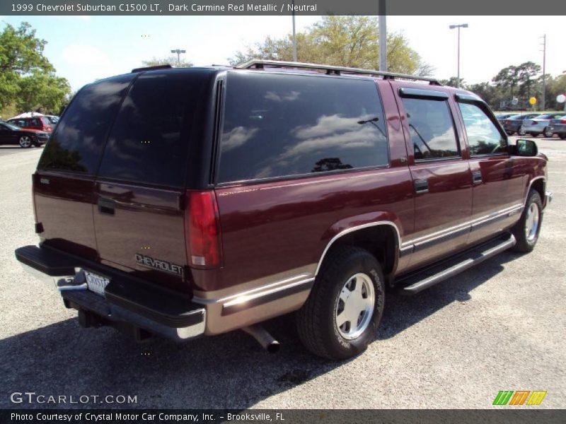 Dark Carmine Red Metallic / Neutral 1999 Chevrolet Suburban C1500 LT