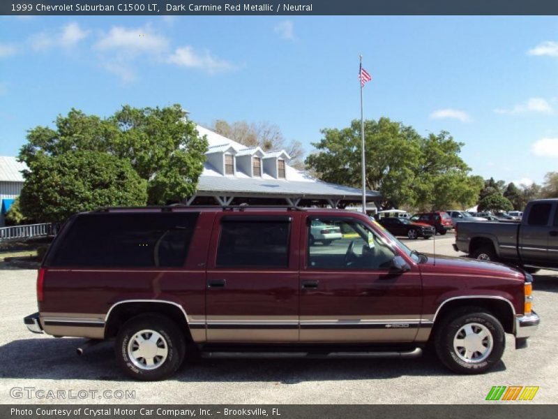 Dark Carmine Red Metallic / Neutral 1999 Chevrolet Suburban C1500 LT
