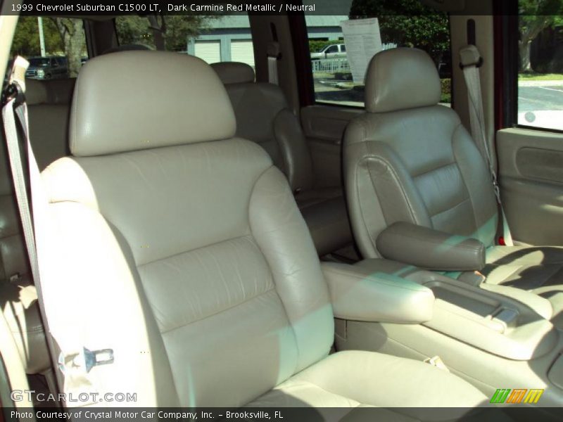 Dark Carmine Red Metallic / Neutral 1999 Chevrolet Suburban C1500 LT