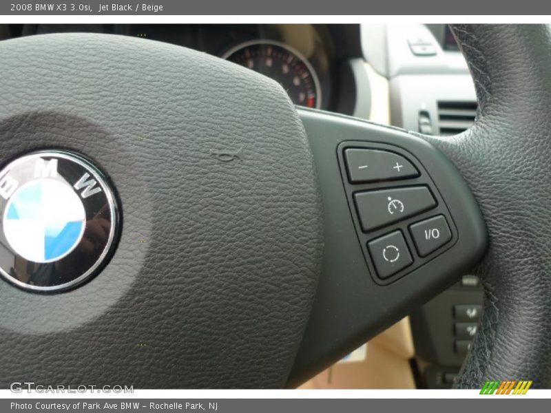 Jet Black / Beige 2008 BMW X3 3.0si