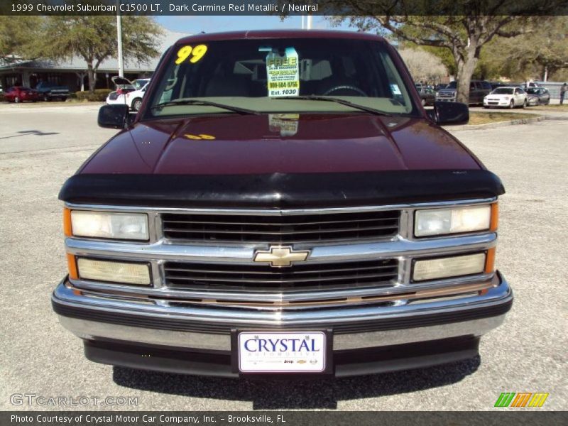 Dark Carmine Red Metallic / Neutral 1999 Chevrolet Suburban C1500 LT
