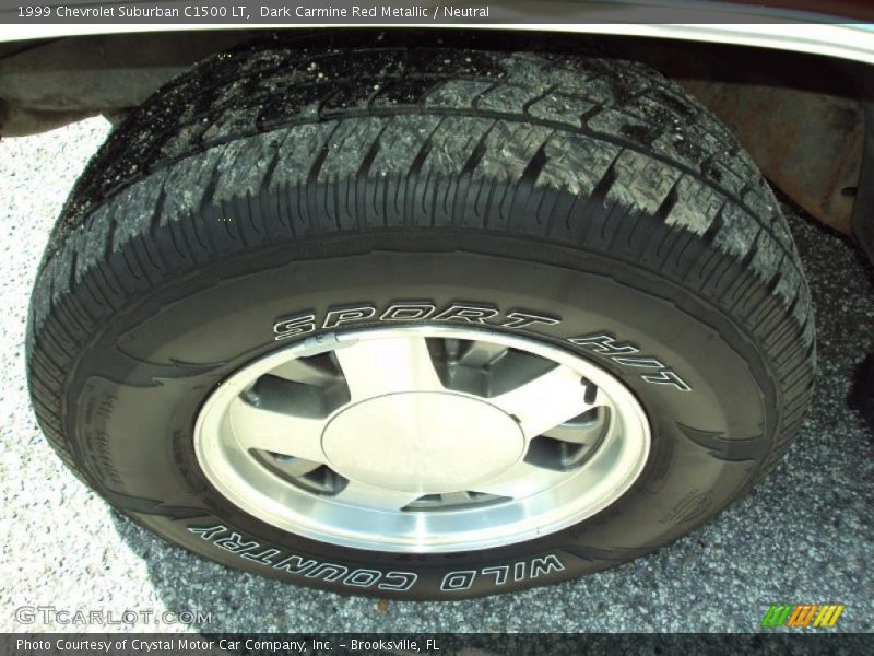 Dark Carmine Red Metallic / Neutral 1999 Chevrolet Suburban C1500 LT