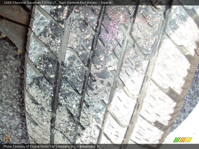 Dark Carmine Red Metallic / Neutral 1999 Chevrolet Suburban C1500 LT