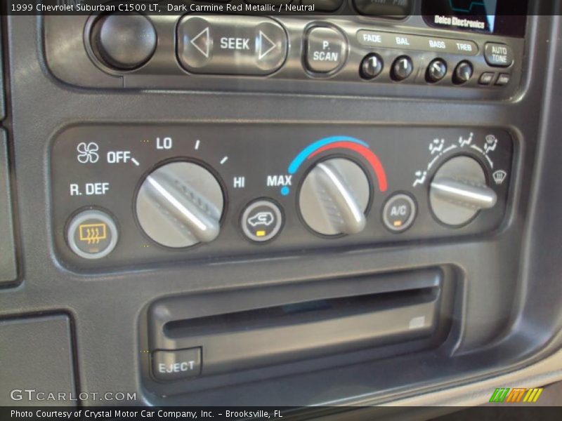 Dark Carmine Red Metallic / Neutral 1999 Chevrolet Suburban C1500 LT