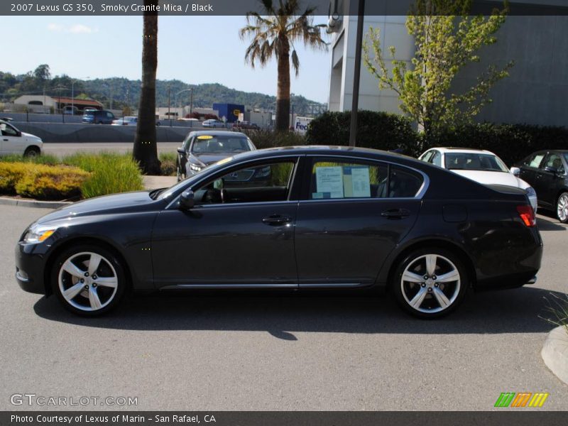 Smoky Granite Mica / Black 2007 Lexus GS 350