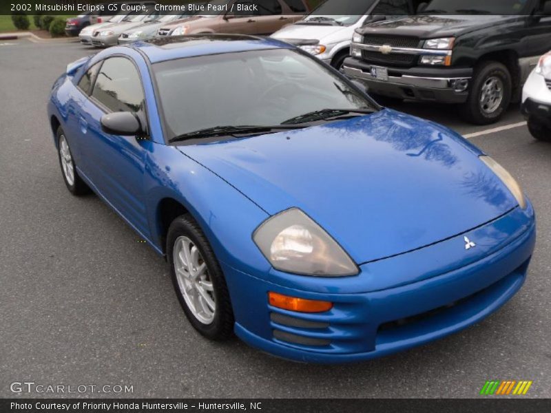 Chrome Blue Pearl / Black 2002 Mitsubishi Eclipse GS Coupe