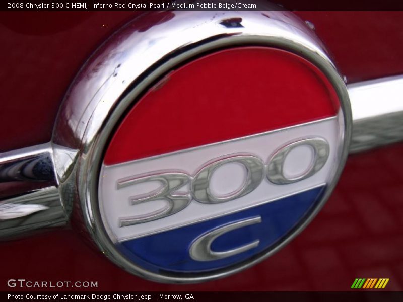 Inferno Red Crystal Pearl / Medium Pebble Beige/Cream 2008 Chrysler 300 C HEMI