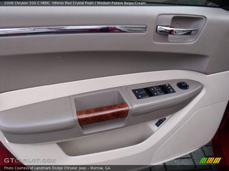 Inferno Red Crystal Pearl / Medium Pebble Beige/Cream 2008 Chrysler 300 C HEMI