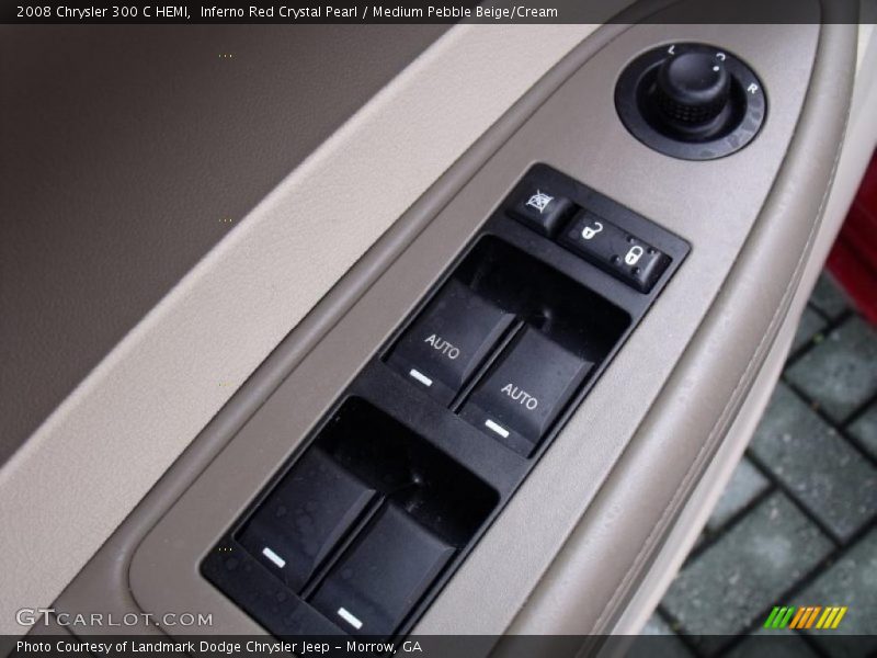 Inferno Red Crystal Pearl / Medium Pebble Beige/Cream 2008 Chrysler 300 C HEMI