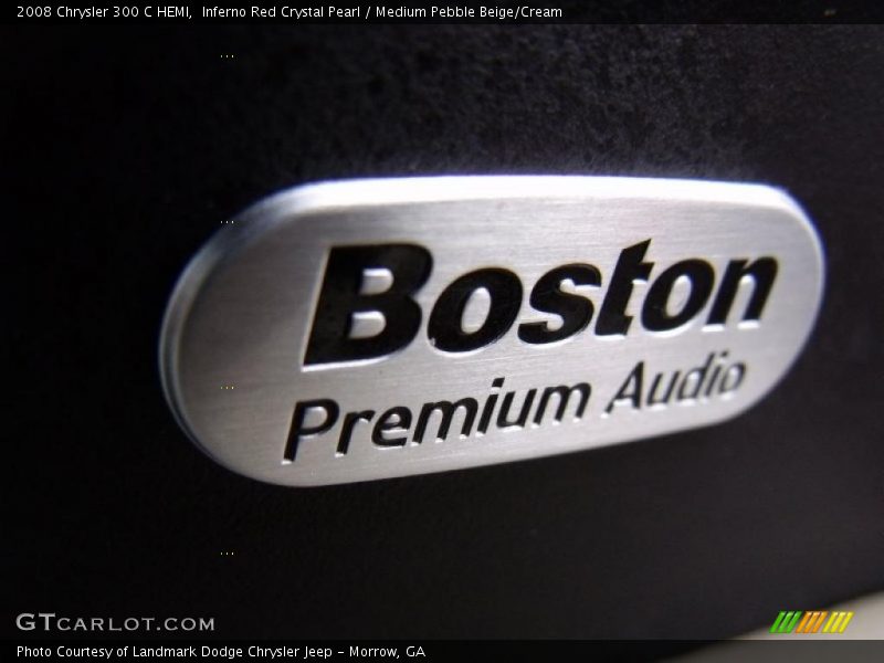 Inferno Red Crystal Pearl / Medium Pebble Beige/Cream 2008 Chrysler 300 C HEMI