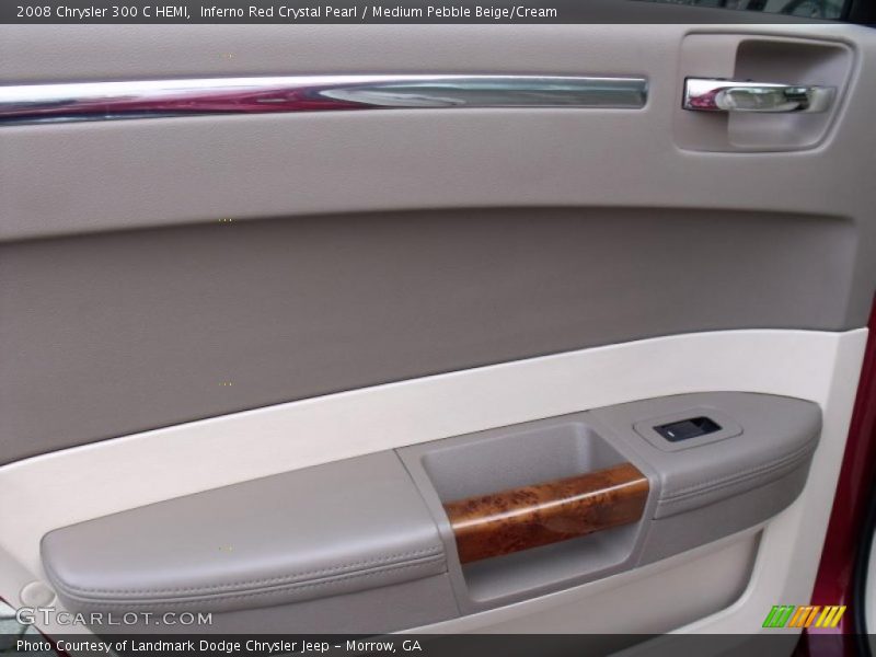 Inferno Red Crystal Pearl / Medium Pebble Beige/Cream 2008 Chrysler 300 C HEMI