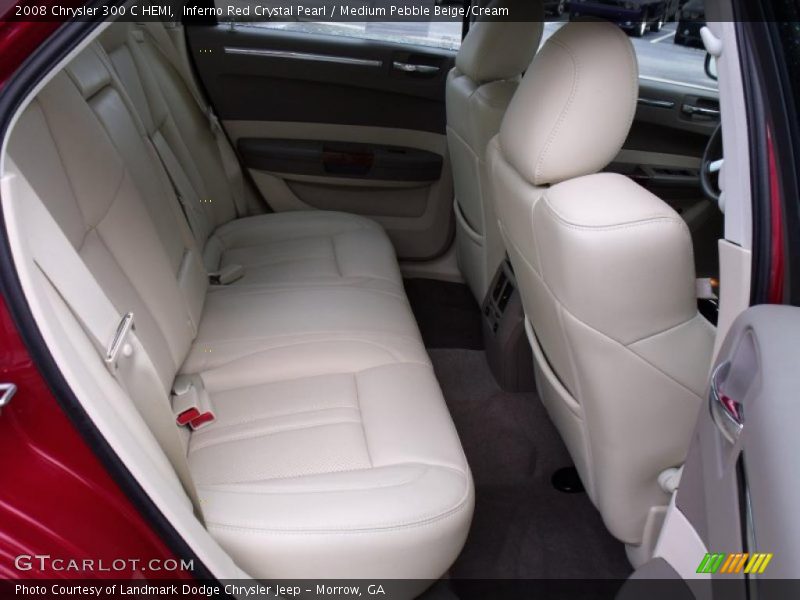 Inferno Red Crystal Pearl / Medium Pebble Beige/Cream 2008 Chrysler 300 C HEMI