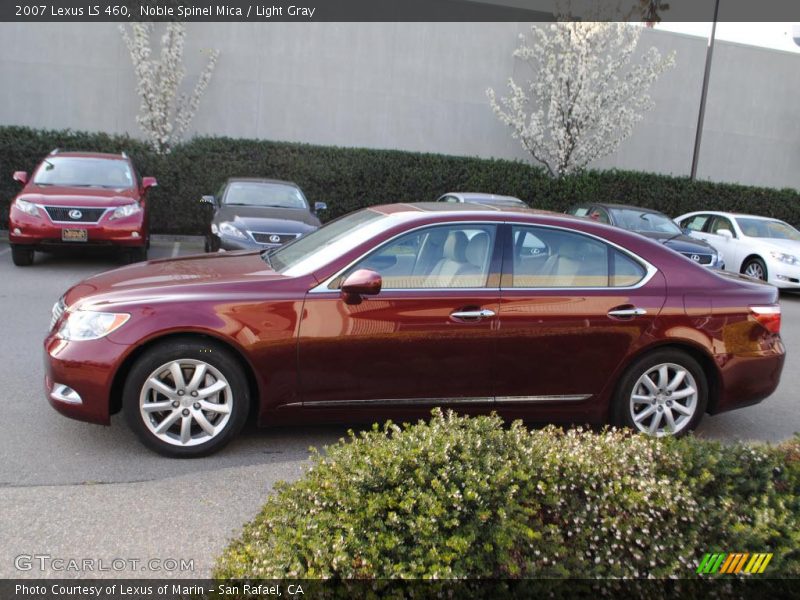 Noble Spinel Mica / Light Gray 2007 Lexus LS 460