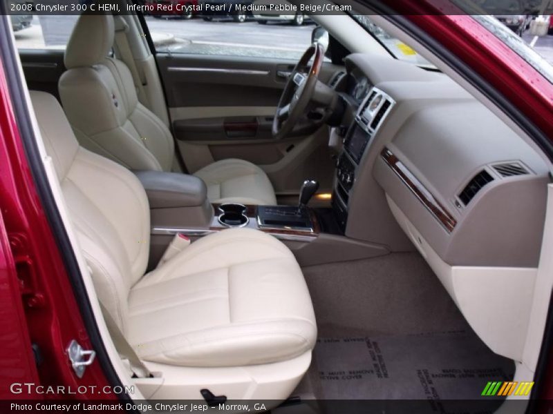 Inferno Red Crystal Pearl / Medium Pebble Beige/Cream 2008 Chrysler 300 C HEMI