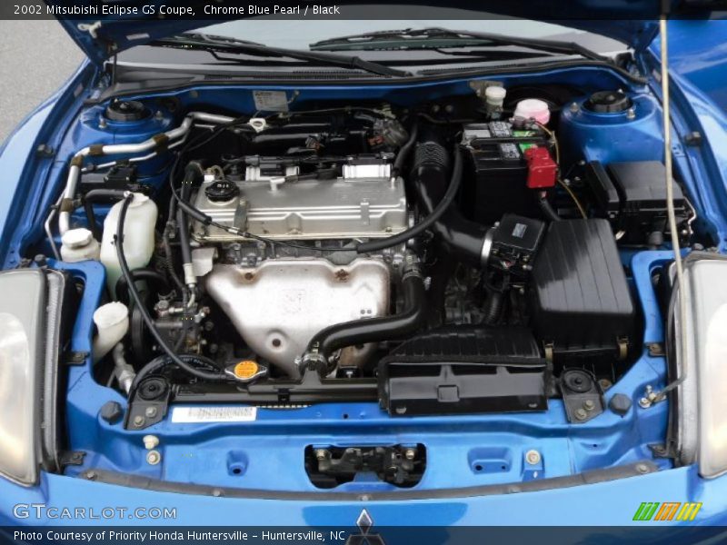 Chrome Blue Pearl / Black 2002 Mitsubishi Eclipse GS Coupe