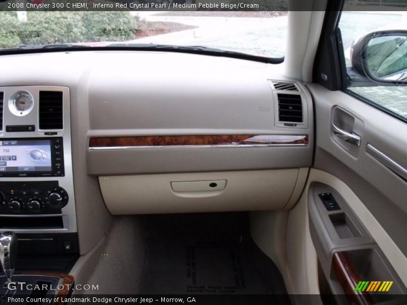 Inferno Red Crystal Pearl / Medium Pebble Beige/Cream 2008 Chrysler 300 C HEMI