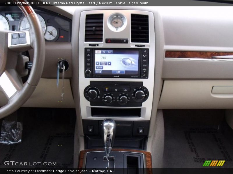 Inferno Red Crystal Pearl / Medium Pebble Beige/Cream 2008 Chrysler 300 C HEMI