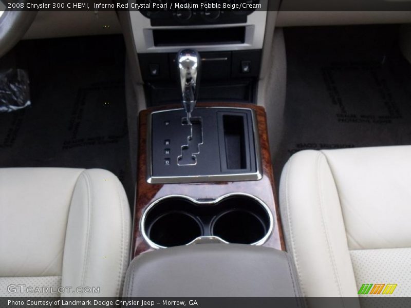 Inferno Red Crystal Pearl / Medium Pebble Beige/Cream 2008 Chrysler 300 C HEMI