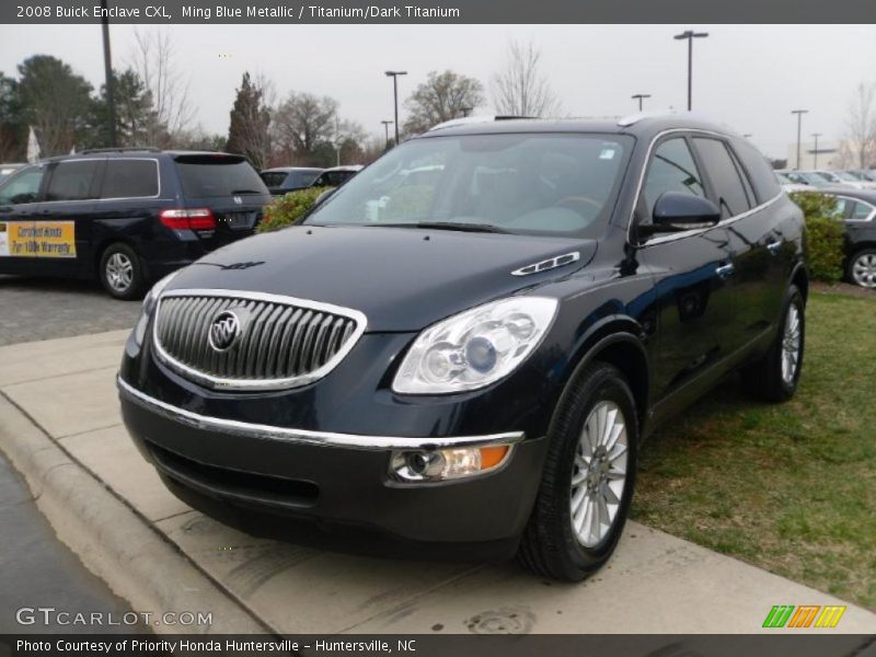 Ming Blue Metallic / Titanium/Dark Titanium 2008 Buick Enclave CXL