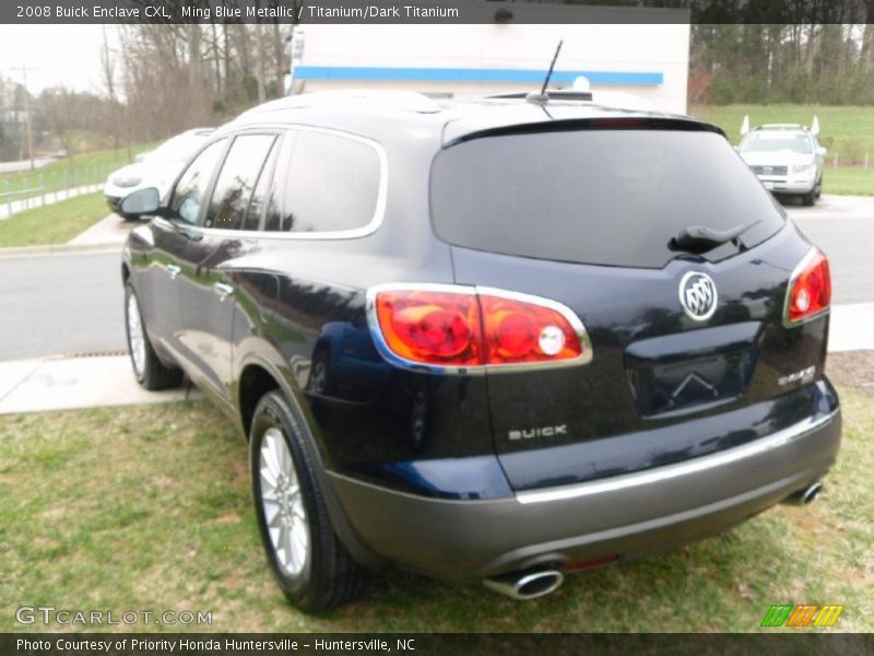 Ming Blue Metallic / Titanium/Dark Titanium 2008 Buick Enclave CXL