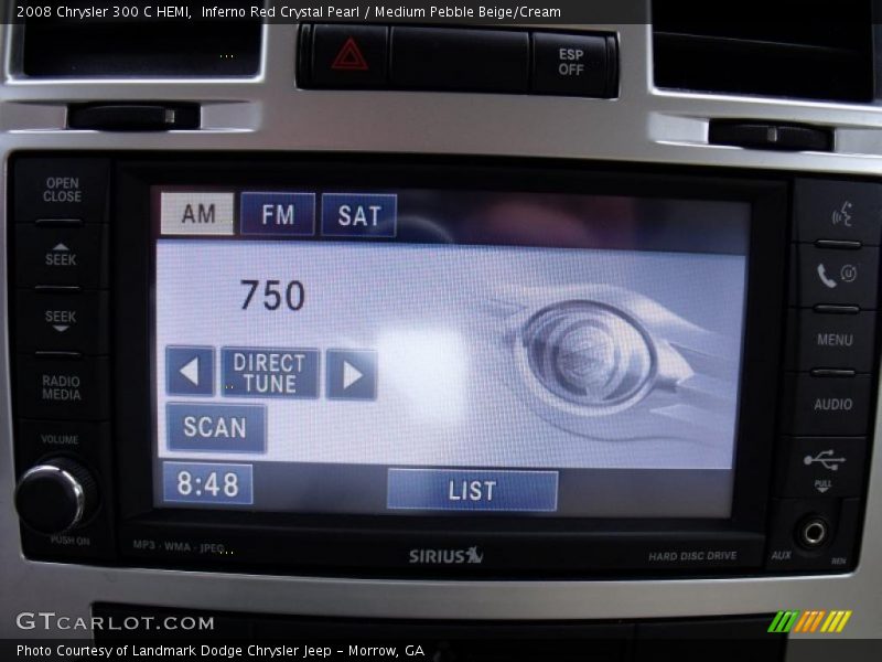 Inferno Red Crystal Pearl / Medium Pebble Beige/Cream 2008 Chrysler 300 C HEMI