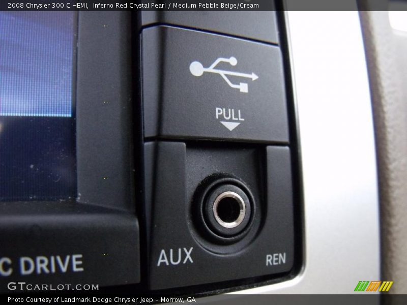 Inferno Red Crystal Pearl / Medium Pebble Beige/Cream 2008 Chrysler 300 C HEMI