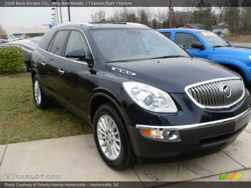 Ming Blue Metallic / Titanium/Dark Titanium 2008 Buick Enclave CXL