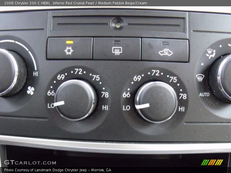 Inferno Red Crystal Pearl / Medium Pebble Beige/Cream 2008 Chrysler 300 C HEMI