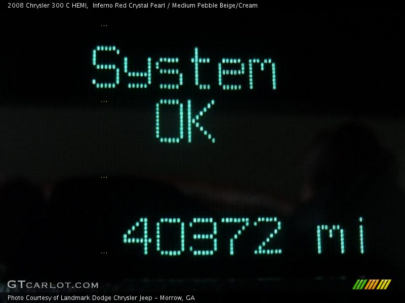 Inferno Red Crystal Pearl / Medium Pebble Beige/Cream 2008 Chrysler 300 C HEMI
