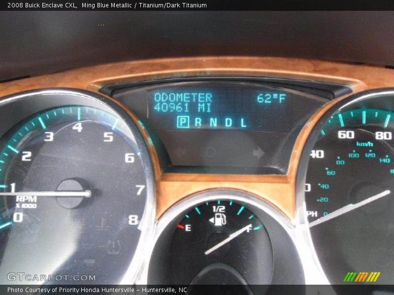 Ming Blue Metallic / Titanium/Dark Titanium 2008 Buick Enclave CXL