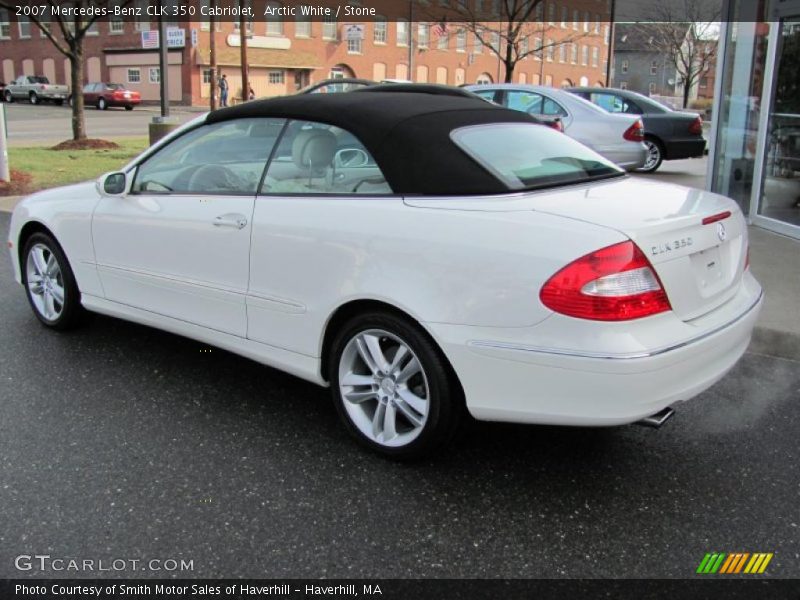 Arctic White / Stone 2007 Mercedes-Benz CLK 350 Cabriolet