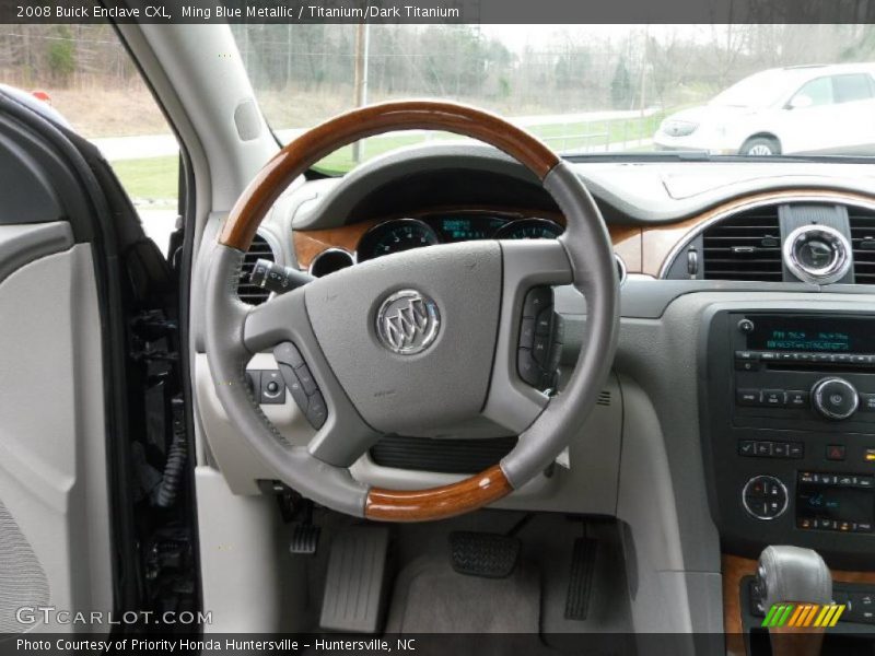 Ming Blue Metallic / Titanium/Dark Titanium 2008 Buick Enclave CXL