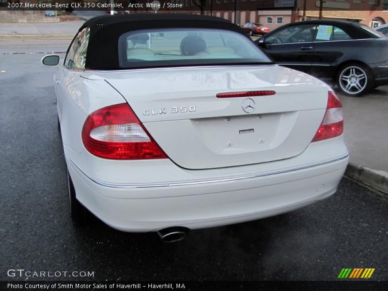 Arctic White / Stone 2007 Mercedes-Benz CLK 350 Cabriolet