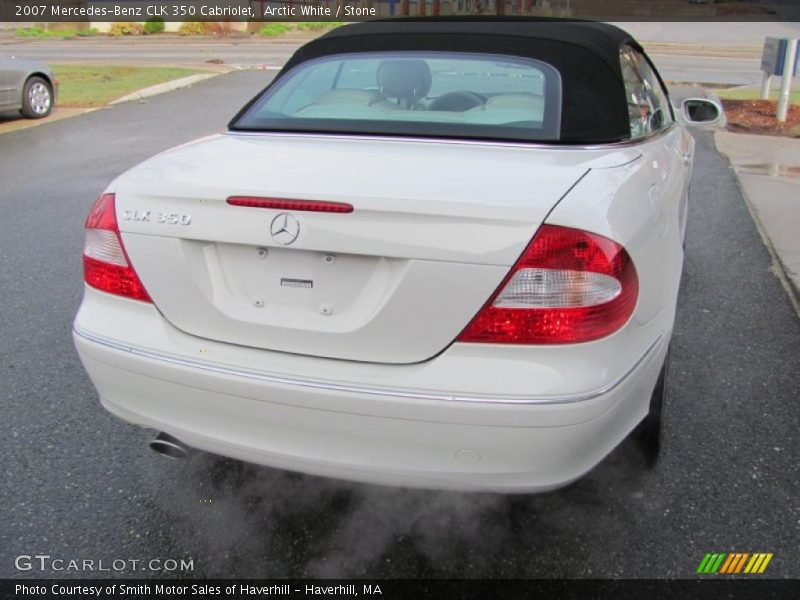 Arctic White / Stone 2007 Mercedes-Benz CLK 350 Cabriolet